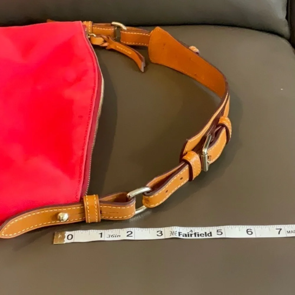Dooney and Bourke canvas hobo red